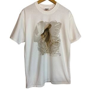 2007 Alan Jackson Double Sided Graphic Concert Tour Tee Jerzees Heavyweight Tag